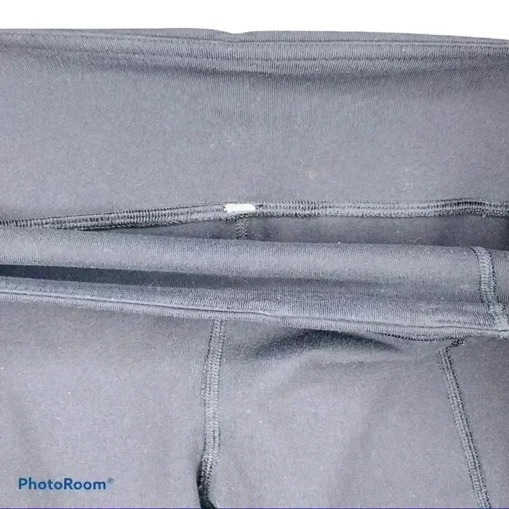Lululemon Split Calf Solid Black Leggings - image 7